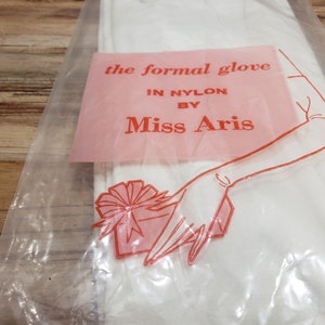 Vintage formal gloves, 1950s, Miss Ariis gloves