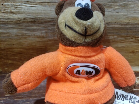 A&W Plushie Bear. 1997 . Adverting Bear Root Beer - Etsy