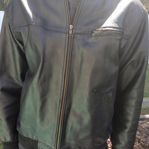 United States Marine Leather Jacket, Mens Small, Vintage Leather Jacket ...