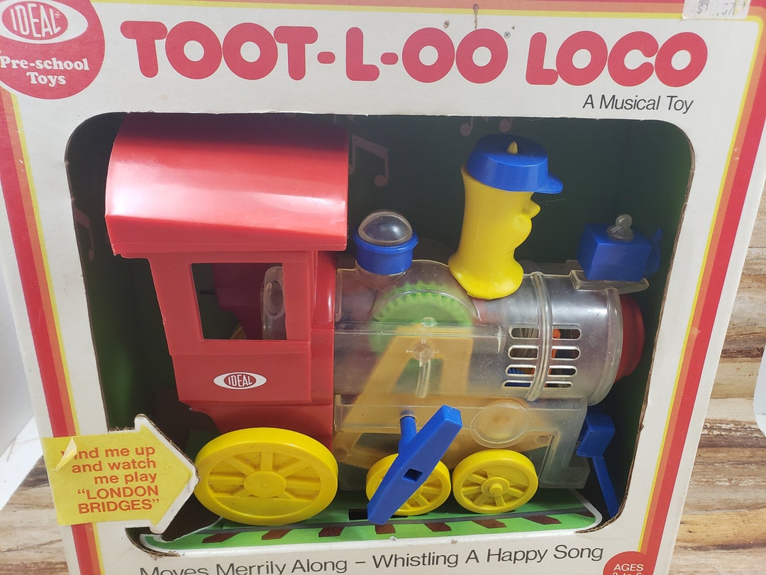Toot L OO Loco, Vintage Train Toy,1974 Ideal, Vintage Kids