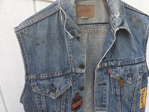 Vintage Biker vest Levi - image 1