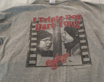 Vintage Christmas Story shirt , Triple dog dare you, 2000s mens L