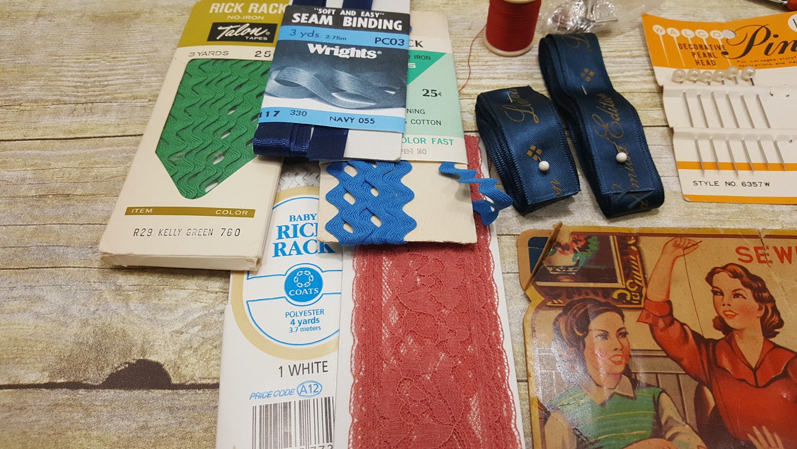 Large Lot of Vintage Sewing Notions 1950s Vintage Sewing Etsy