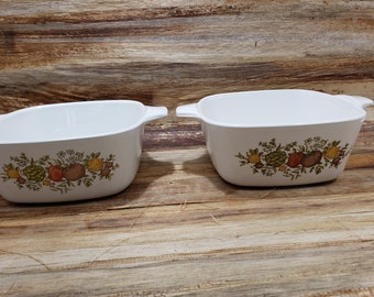 Set of Two Small Spice of Life Casseroles 1970s