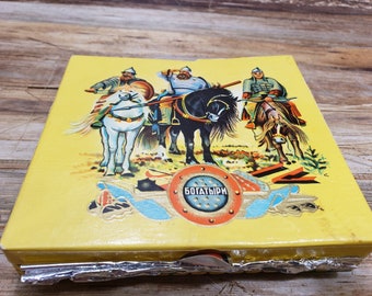 1920s Cigarette Cardboard Tin from USSR