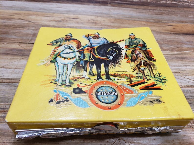 1920s Cigarette Cardboard Tin from USSR image 1