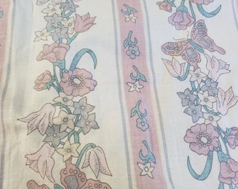 Vintage Curtain Panel, One Panel,  1970s , vintage window treatment