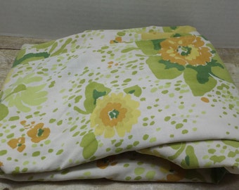 Twin Flat Sheet, Vintage bedding, vintage sheets