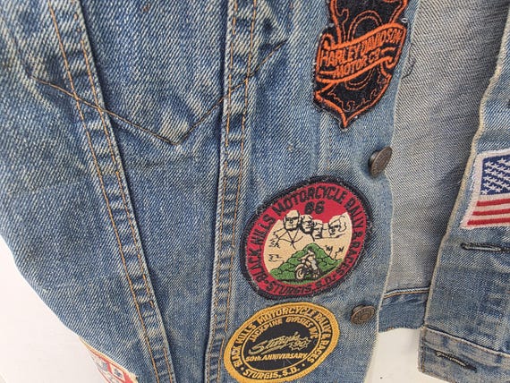 Vintage Biker vest Levi - image 2