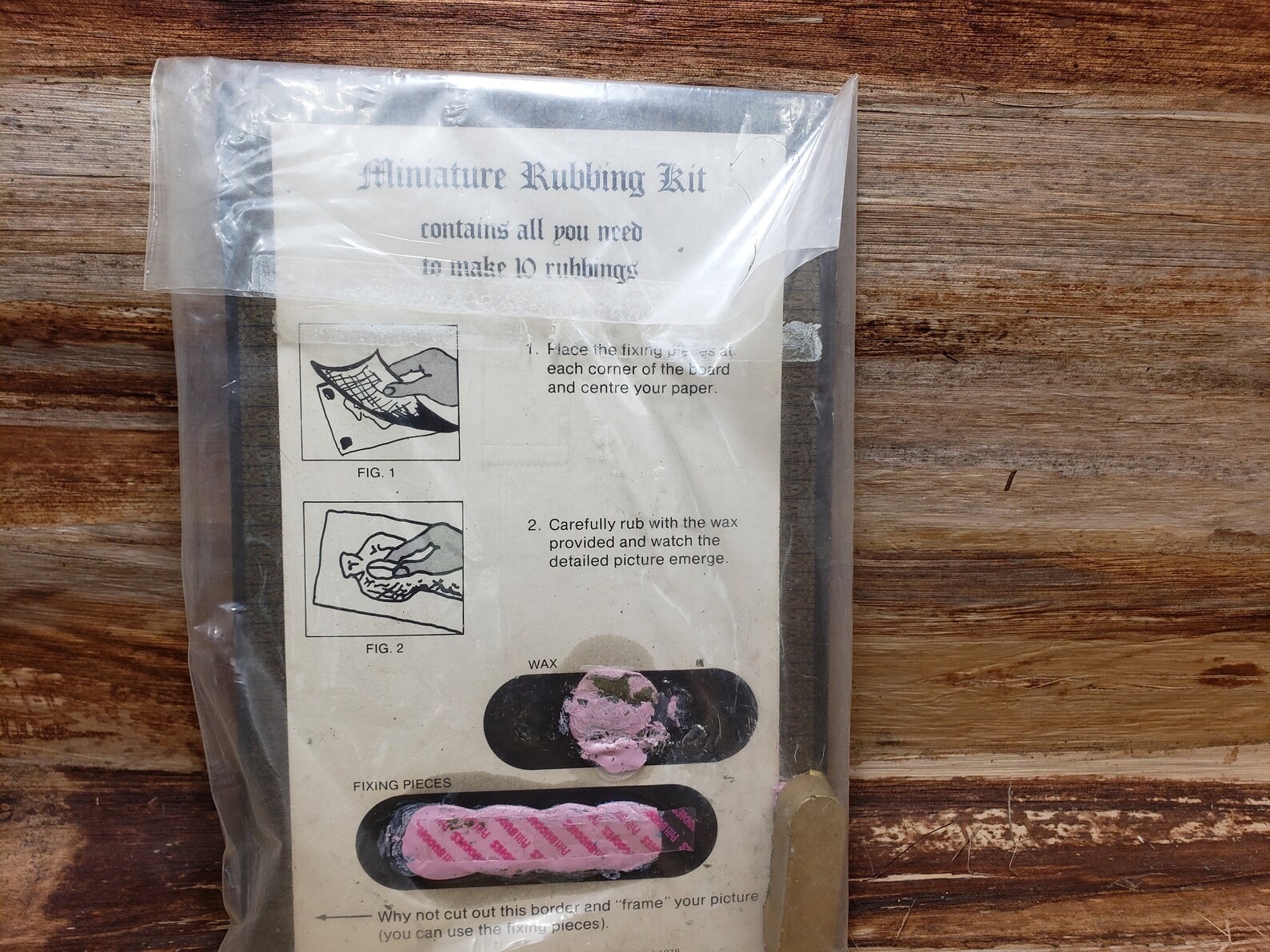 Miniature Rubbing Kit 1978 Creative Pastimes Vintage Craft Etsy