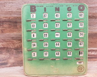 Vintage Bingo card  1950s vintage game