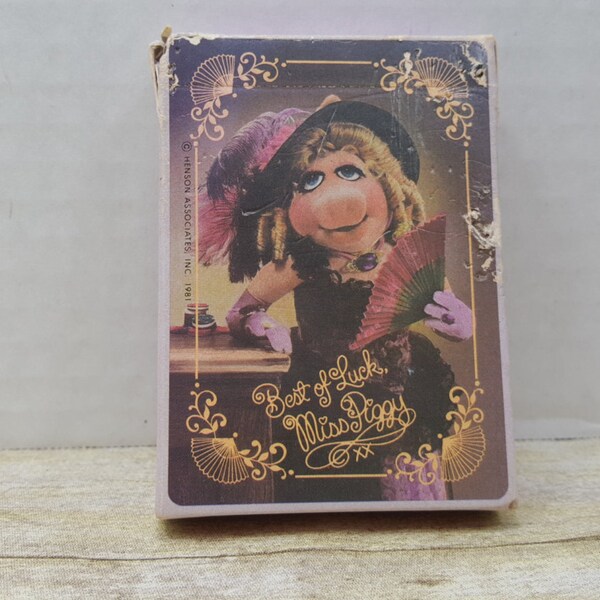 Miss Piggy Playing Cards, 1981, Vintage Muppets