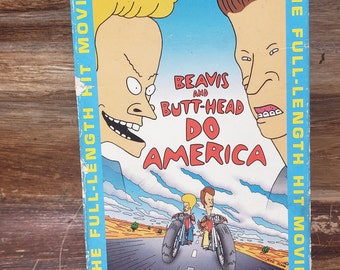 Beavis and Butthead VHS Do America 1996 vintage vhs