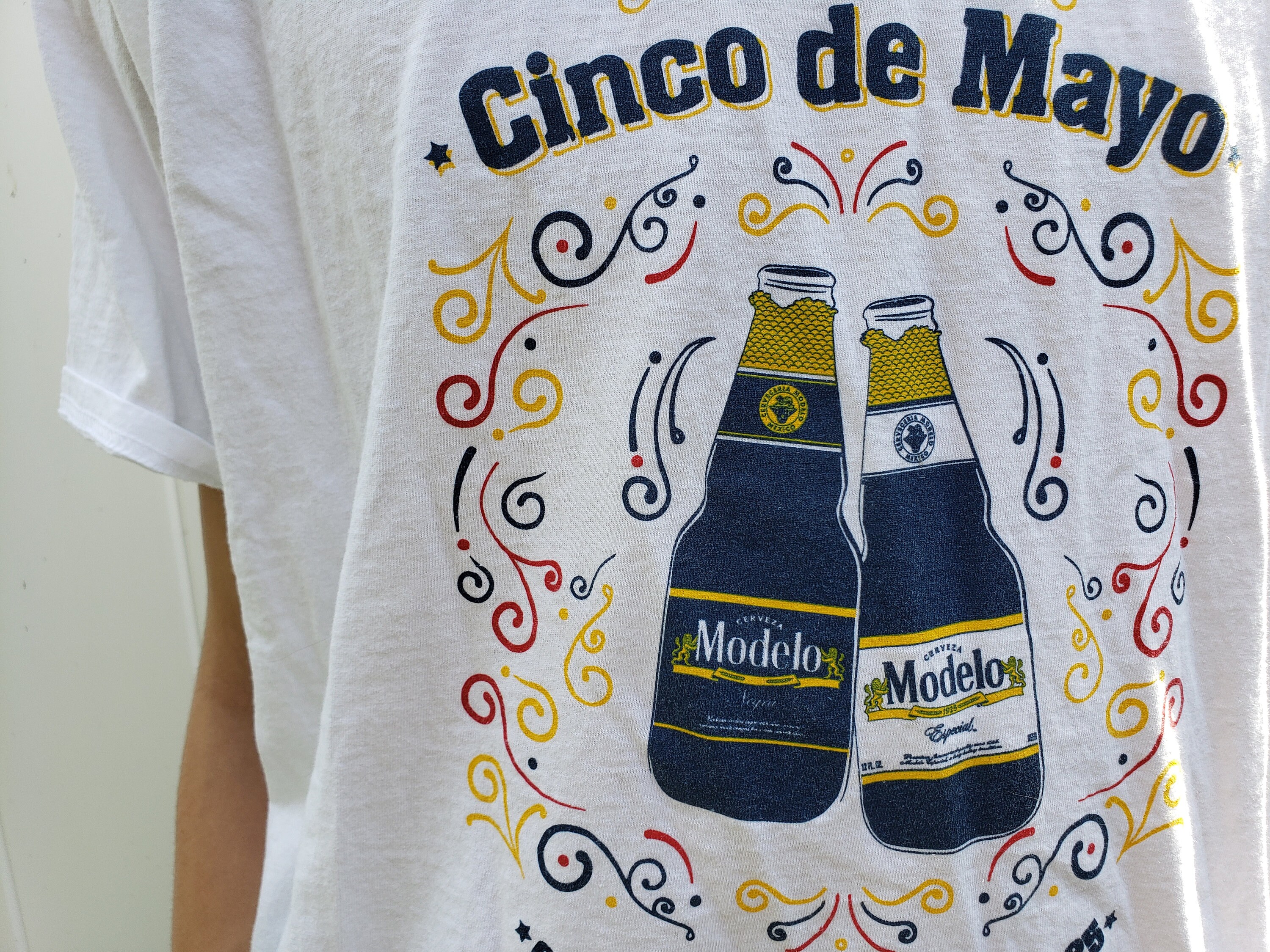 Camiseta Vintage Modelo Beer, Hombres XL, cinco de mayo, cerveza, camiseta  vintage