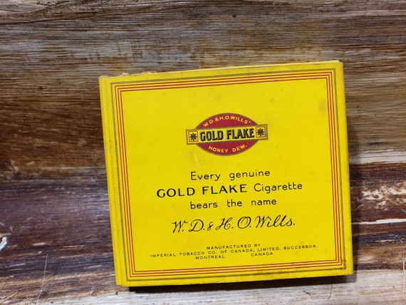 gold flake cigarette buy online Antique Cigarettes Metal Tin Honey Dew From the Twenties WILL'S GOLD FLAKE CIGARETTES (UK)