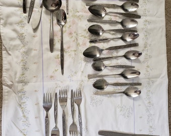 Mixed  lot  of Mid Century Flatware 27 pieces,