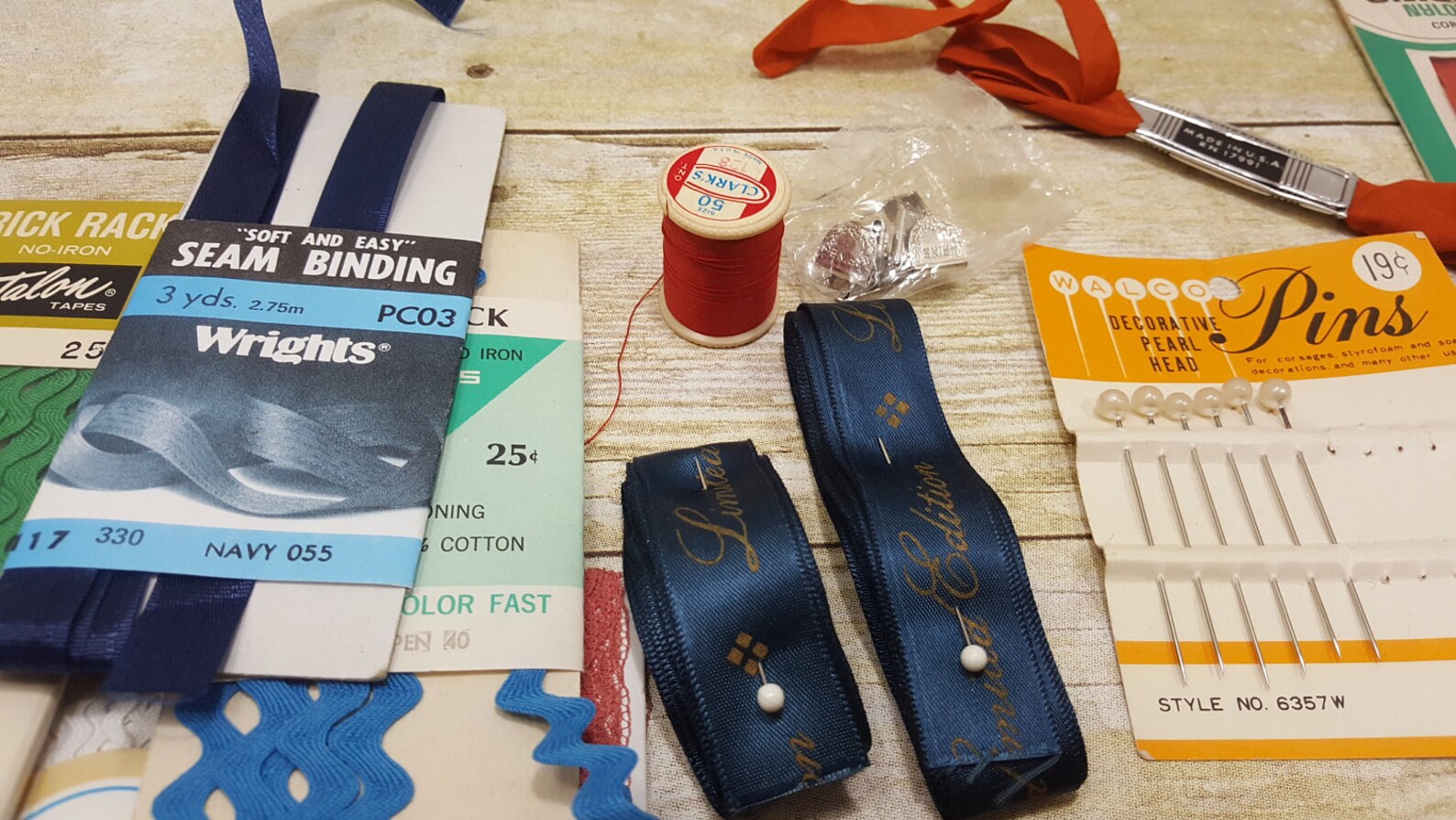 Large Lot of Vintage Sewing Notions 1950s Vintage Sewing Etsy