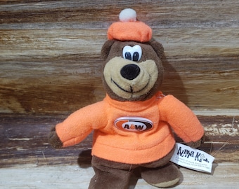 A&W Plushie Bear. 1997 . adverting bear root beer