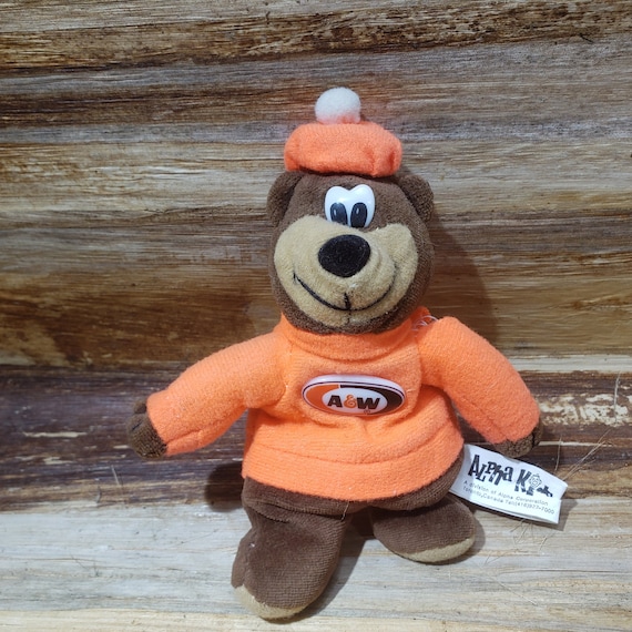 A&W Plushie Bear. 1997 . Adverting Bear Root Beer - Etsy