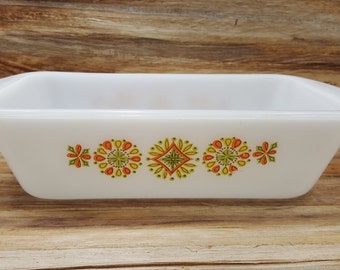 Glasbake, Green Pinwheel Loaf Casserole, 1970s