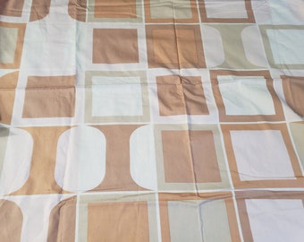 Large Vintage Mid Century Fabric, 1960, groovy, retro