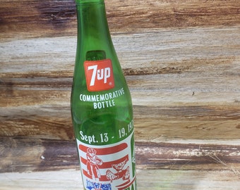 7 Up Commemorative Bottle , 1976 Vintage soda bottle