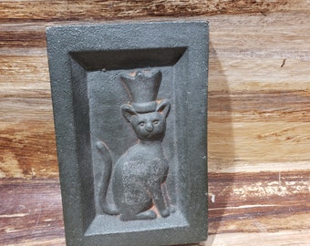 Cast Iron Cat Wall Hanging, 1960s