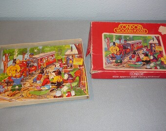 Vintage Condor Wooden Puzzle, 20 pieces, vintage puzzle