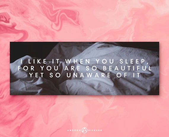 The 1975 I Like It When You Sleep Inspired Etsy