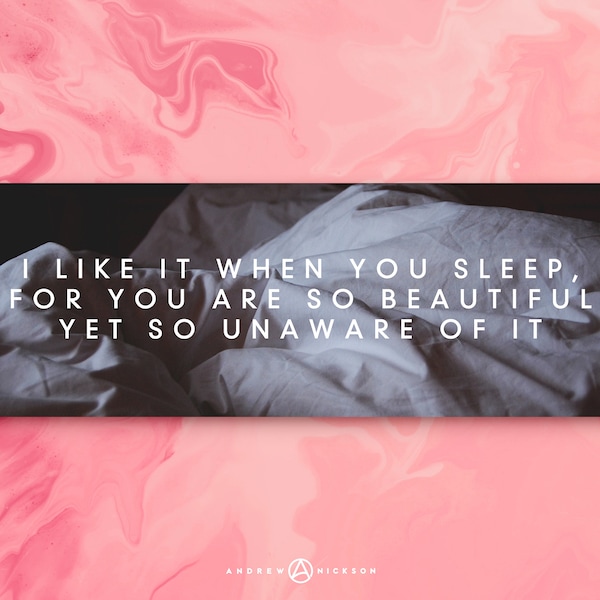 The 1975 - 'I Like It When You Sleep' Inspired Panoramic Print