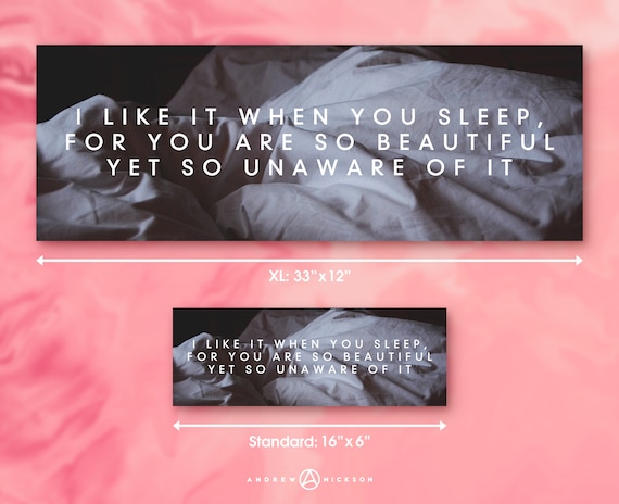 T733 Art Poster The 1975 I Like It When You Sleep Decor