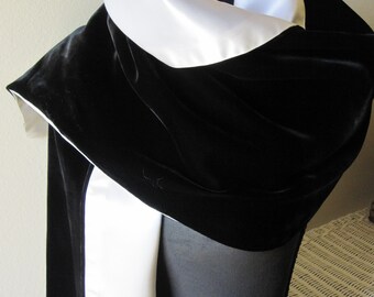 black velvet evening wrap