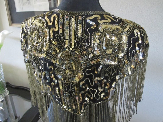 Gold SEQUIN WRAP/COLLAR - image 5