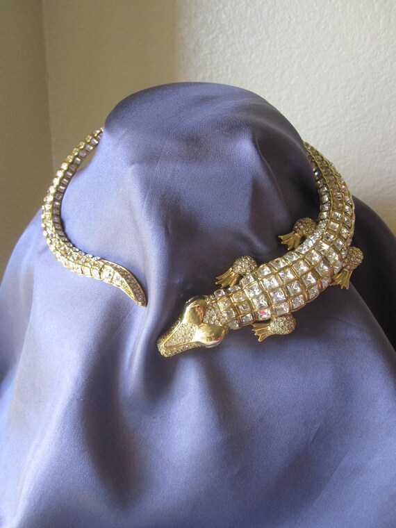 KJL CROCODILE CHOKER Signed - image 2