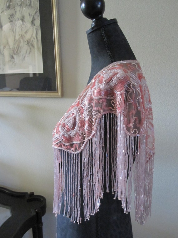 Pink SEQUIN WRAP/COLLAR - image 6