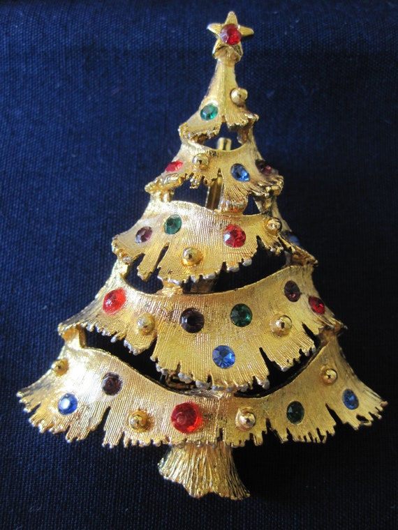 JJ CHRISTMAS TREE  Brooch