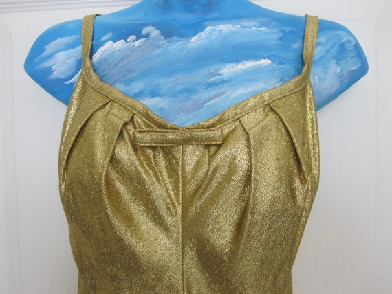 1950s GOLD LAME Bathing Suit By COLE - image 1