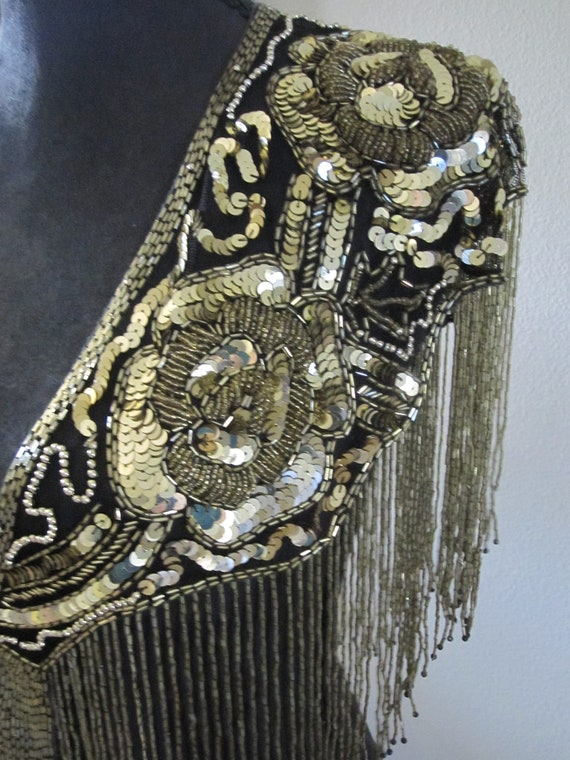 Gold SEQUIN WRAP/COLLAR - image 2