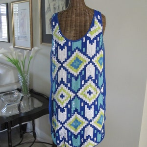 TRINA TURK BLUE Sequin Dress Size 8