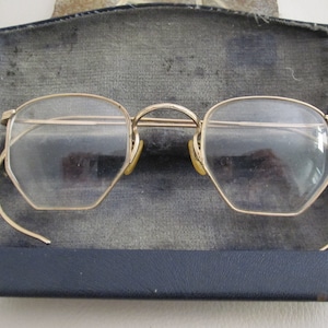 ANTIQUE RX EYEGLASSES With Case