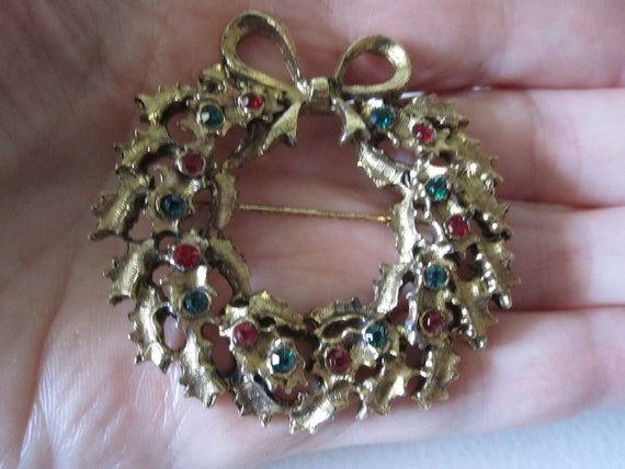 GOLD CRYSTAL CHRISTMAS Wreath - image 4