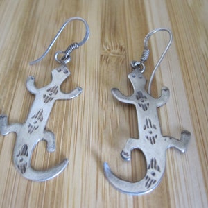 SOUTHWEST STERLING GECKO Earrings Pierced