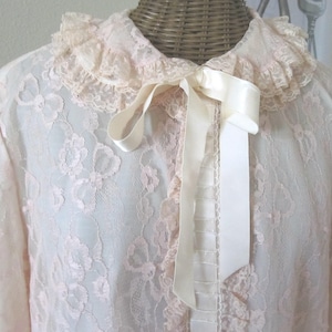 Peignoir en dentelle ROSE ODETTE BARSA