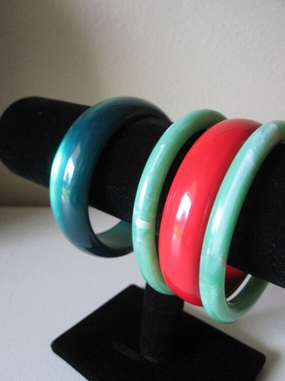 4 WINTER BANGLE BRACELETS - image 4