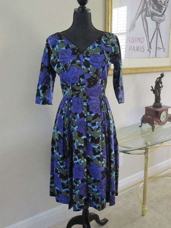 PAT HARTLY ORIGINAL Cocktail Dress Circa 1950s - image 5