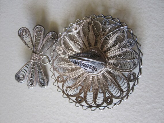 MEXICAN SILVER SOMBRERO Brooch Circa 1930s - image 4