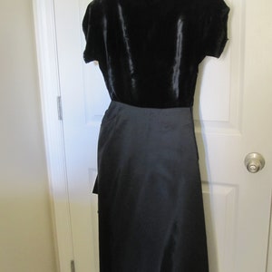 FABULOUS 1950S BLACK Cocktail Dress XS image 7