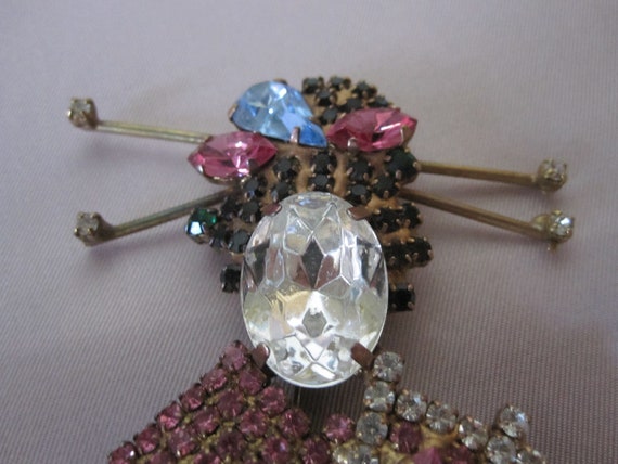 FIGURAL RHINESTONE GEISHA Brooch - image 3