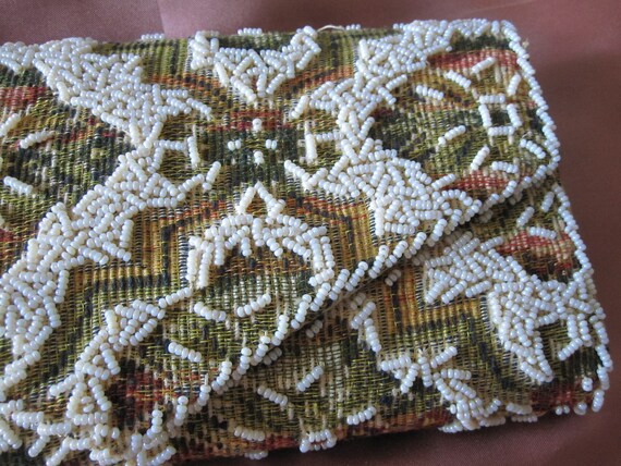 BEADED TAPESTRY ENVELOPE Clutch - image 5