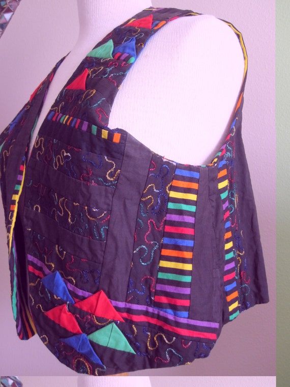 REVERSIBLE  QUILTED COLORFUL Unisex Vest